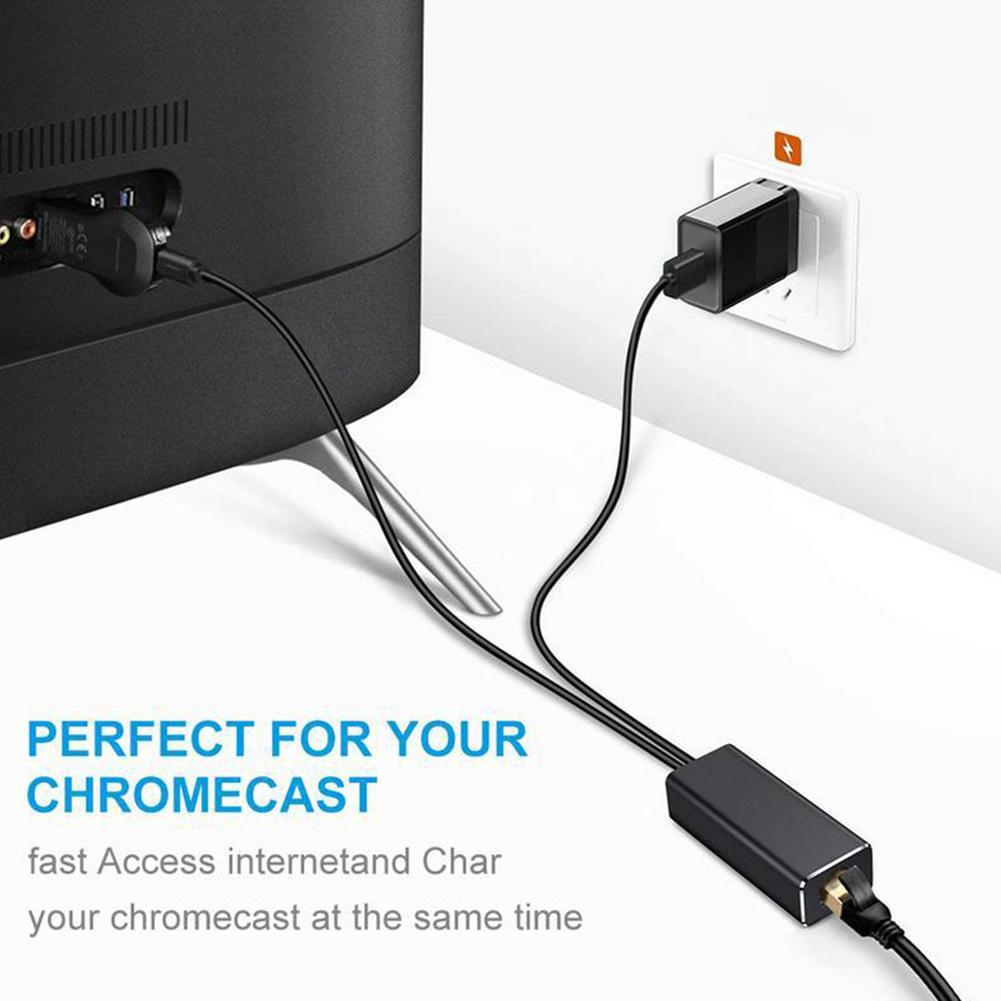 Ethernet Adapter Voor Chromecast Usb 2.0 Naar RJ45 Voor Google Home Chromecast 2 1 Ultra Audio Fire Tv Stick Micro usb Netwerkkaart