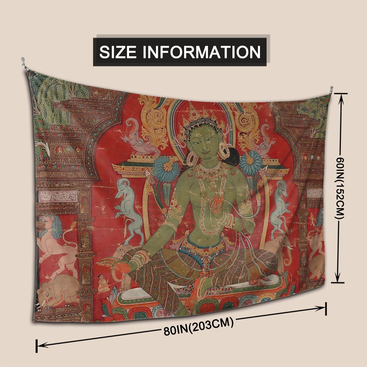 Buddha Tapestry Hanging Tapiz Bedspread Art Meditation Yoga Zen Buddhism Spiritual Buddhist Wall Cloth Polyester Beach Mat