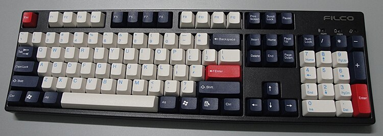 Formaggio bianco tastiera cherry mx interruttore 104 keycaps Taihao doppio colpo: Royal Navy