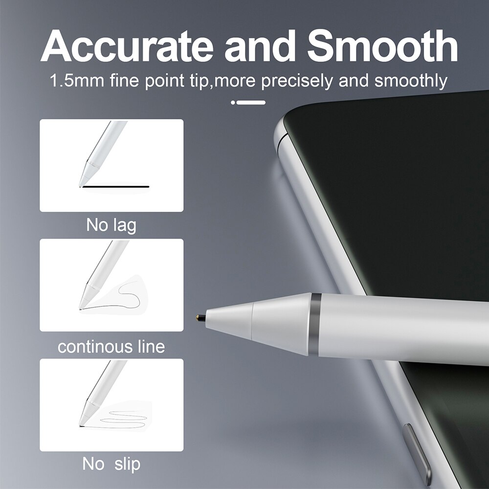 Stylet tactile universel pour téléphone portable, adaptable sur tablette, iOS, Android, Huawei, Samsung, Xiaomi, Apple, iPad