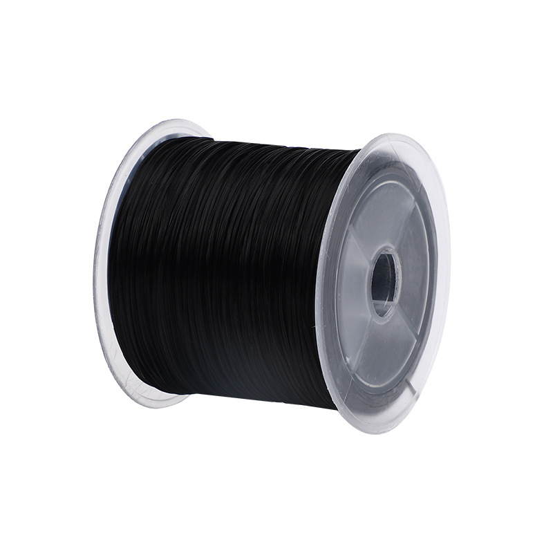 Hilo elástico para pulsera, hilo para hacer pulseras, gomas para hacer pulseras, cuerda elástica fuerte para hacer joyas: Negro