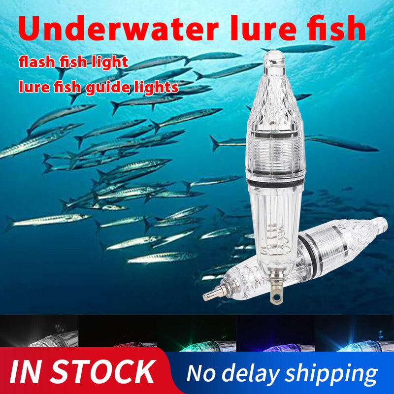 Waterdichte Deep Onderwater Vissen Aantrekken Led Lure Fishing Flash Light Aas Transparante Gebruik In 300M Onder Water