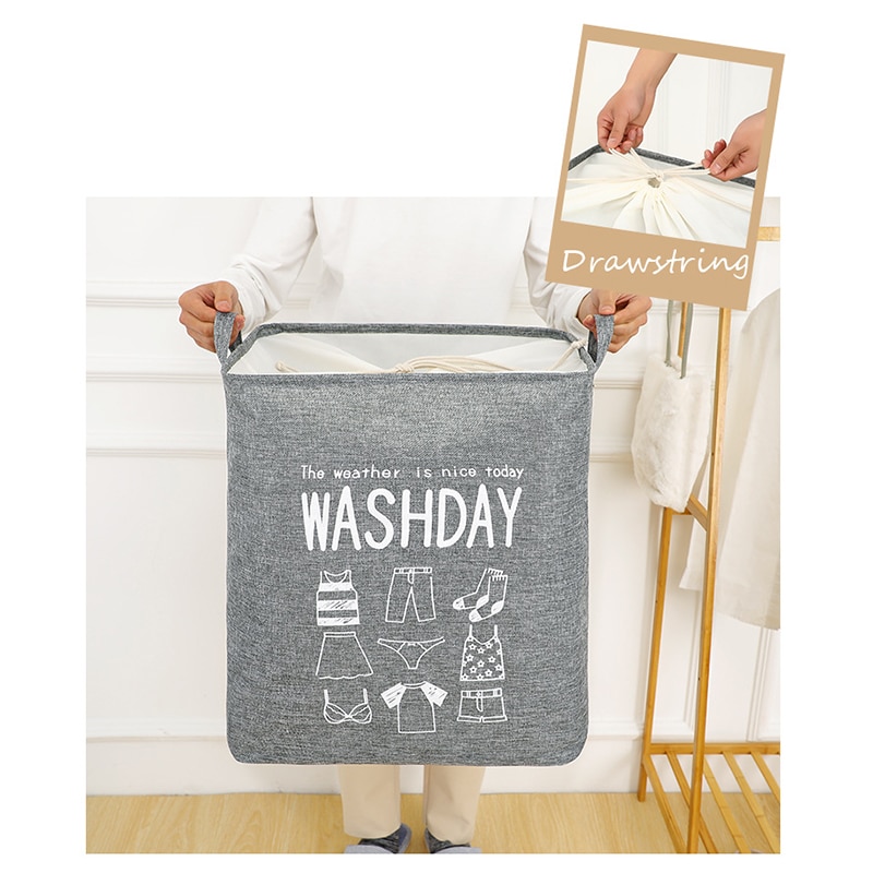 Dirty Clothes Laundry Basket Foldable Laundry Hamper Storage Bin Bucket for Home Bathroom SAL99