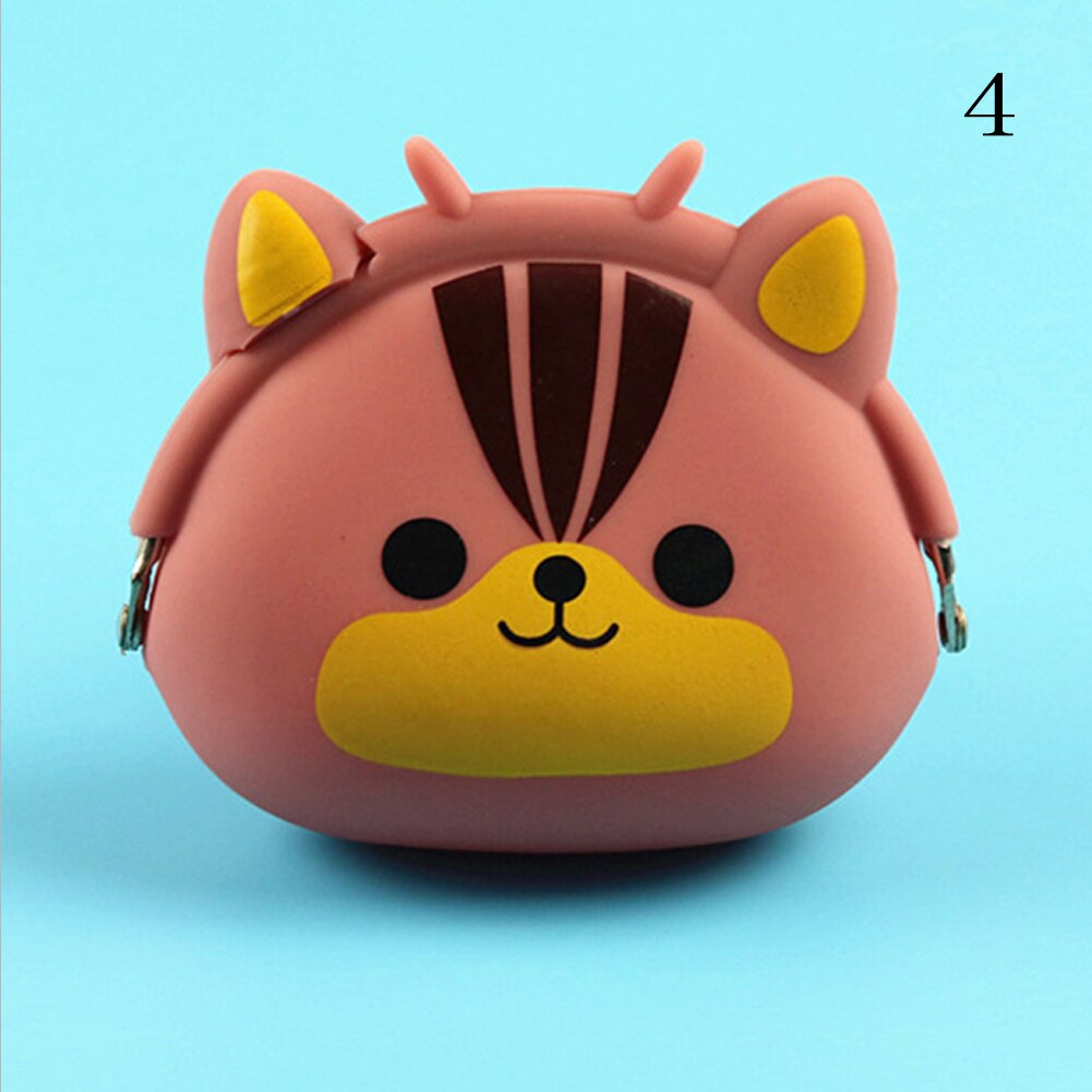 Coin Purse Mini Silicone Animal Small Coin Purse Lady Key Bag Purse Children Prize Package Bluetooth earphone bags