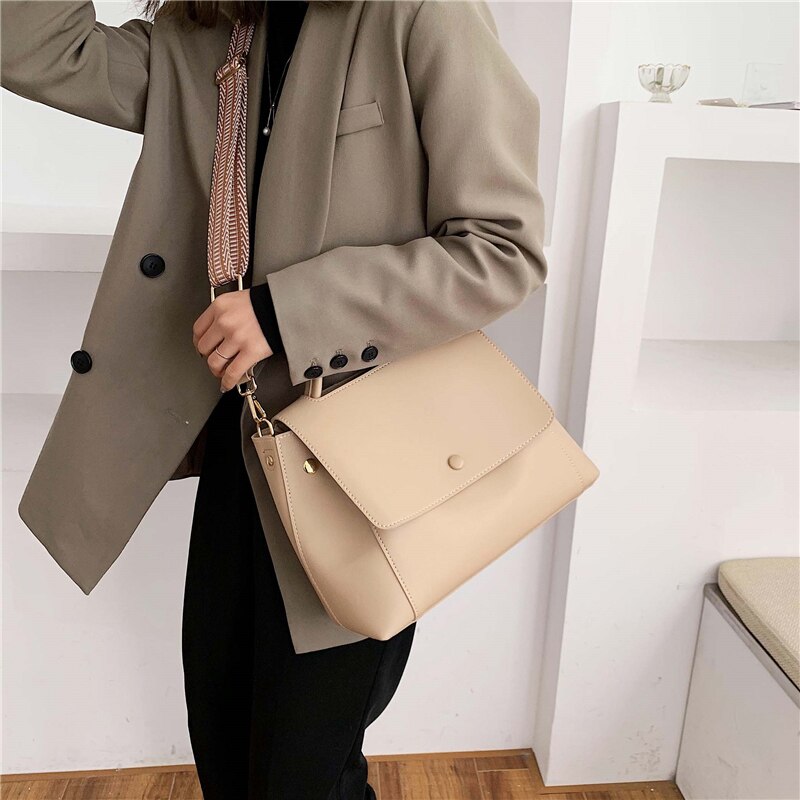 Dames handtassen met grote capaciteit, tassen voor dames, pu leren koerierstas, retro dagelijkse tassen, dames handtassen