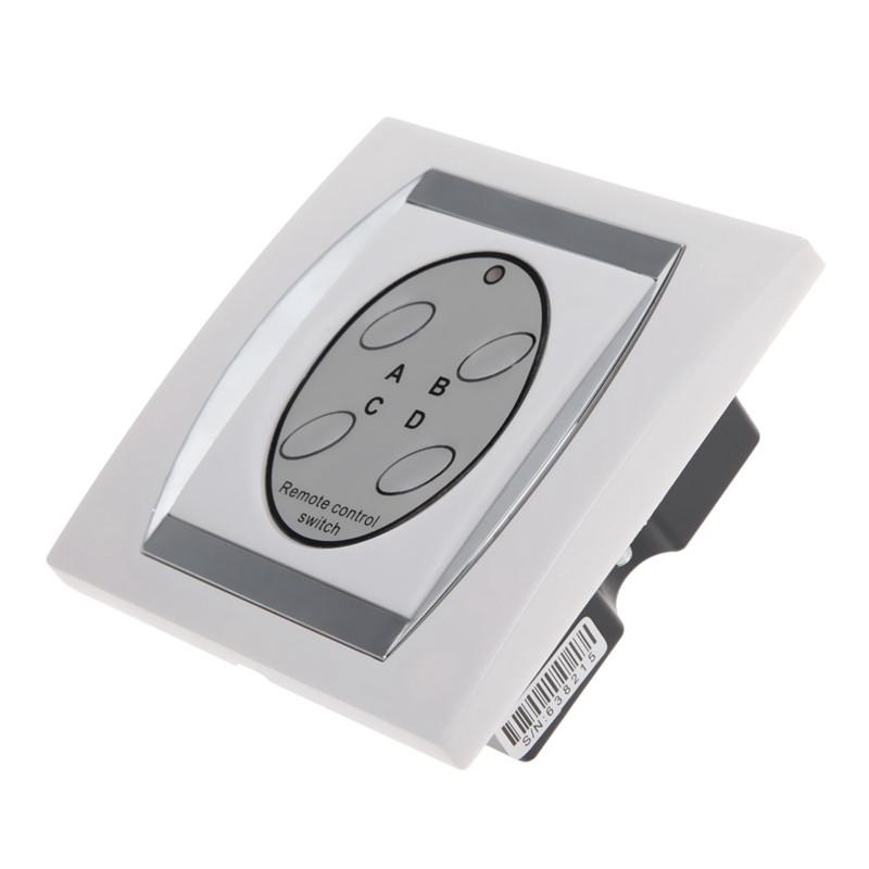 Smart Home RF 4 Channel Wireless Digital Remote Control Light Switch Power Remote Switches for Lighting 50M Range