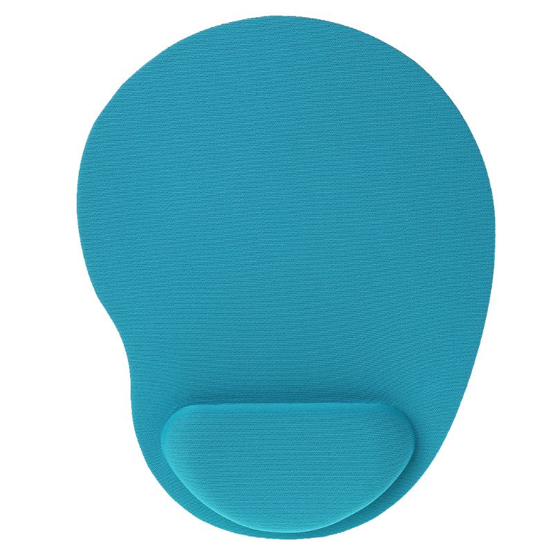 Tapis de souris de bureau avec support de poignet en gel, pour jeu, ergonomique, repose-poignet: Bleu