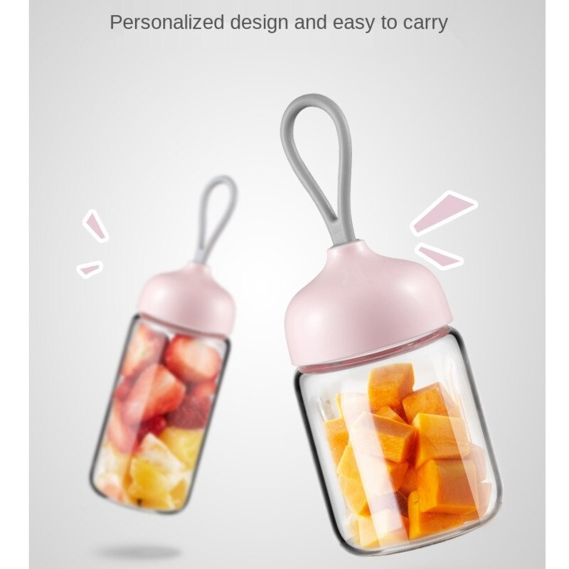 Baby food machine multi-functional integrated veges blender household small kids puree juicer portable grinder pink