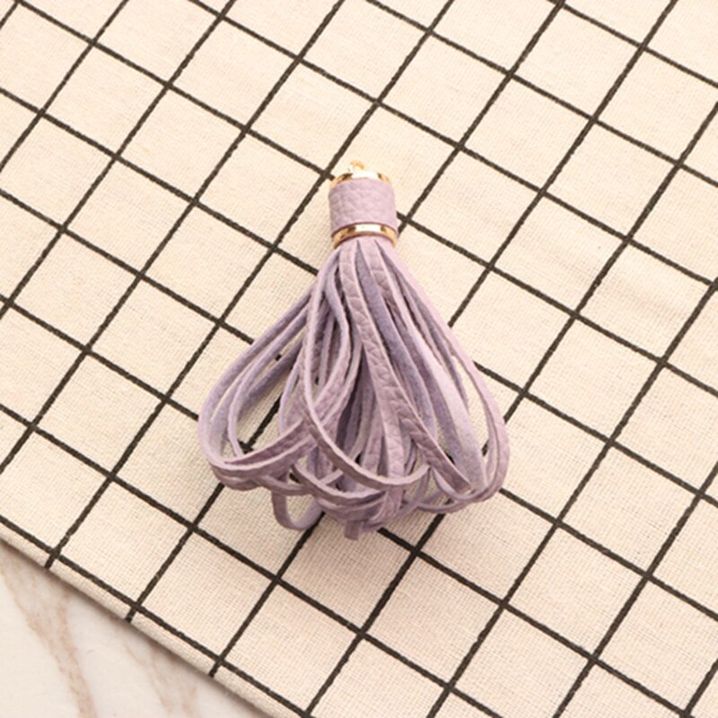 Glands en daim personnalisés, 12 pièces/lot, pendentifs en cuir pour porte-clés, sac, pendentif de téléphone portable, décoration de maison, accessoires de bricolage