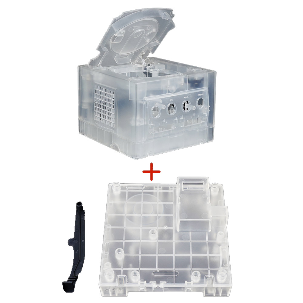 BitFunx, última carcasa de repuesto roja cálida para Gamecube, carcasa para NGC DOL-001/DOL-101, caja de juegos, consola Nintendo: Plata