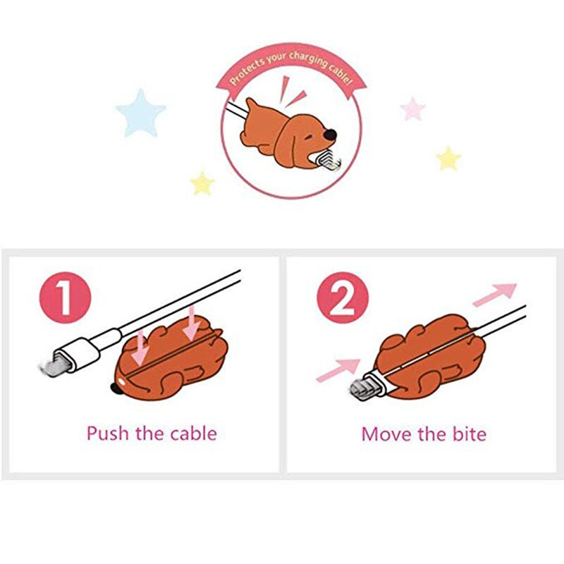 1 pcs Coming Phone Holder Cable Bite Protector Winder Accessory Model for Iphone Funny Animal Sheep Salamanders More Animals