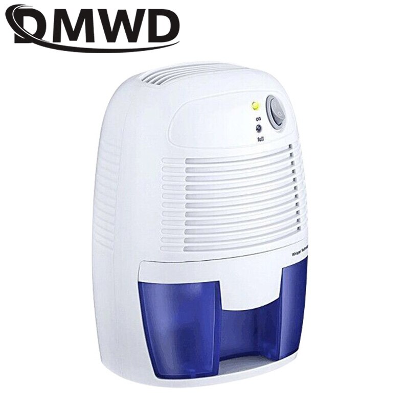 DMWD Mini deshumidificador de refrigeración eléctrica desecante secador de aire 110V 220V máquina de absorción de humedad 500ml dormitorio cocina absorbente