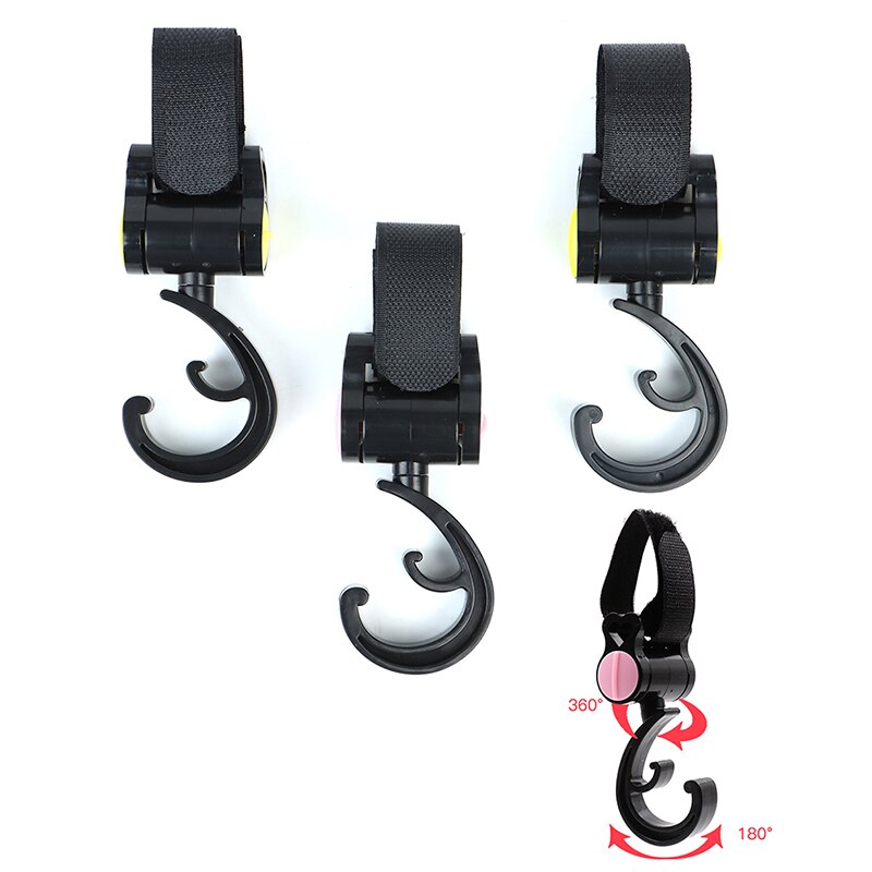 2pcs/ Baby Hanger Baby Bag Stroller Hooks Pram Rot... – Grandado
