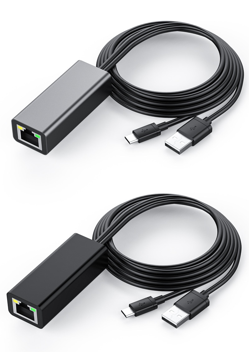 Brand tv-stick  hd 480 mbps mikro usb 2.0 a rj45 adaptador ethernet  de 10/100 mbps para nuevo brand tv / google casa de mini / chromecas