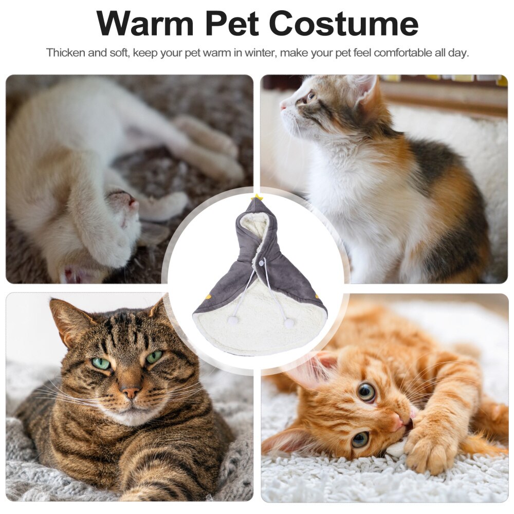 1pc mooie cosplay capes voor huisdieren, nachtkleding voor huisdieren, mantel voor huisdieren, hoed voor huisdieren, kostuum voor kitten en hond