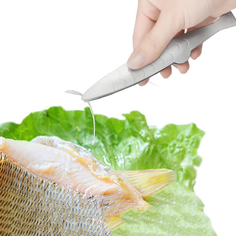 Rustfrit stål fiskepincet fiskebenspincet pincettrækker køkkengadgets skaldyrsværktøj