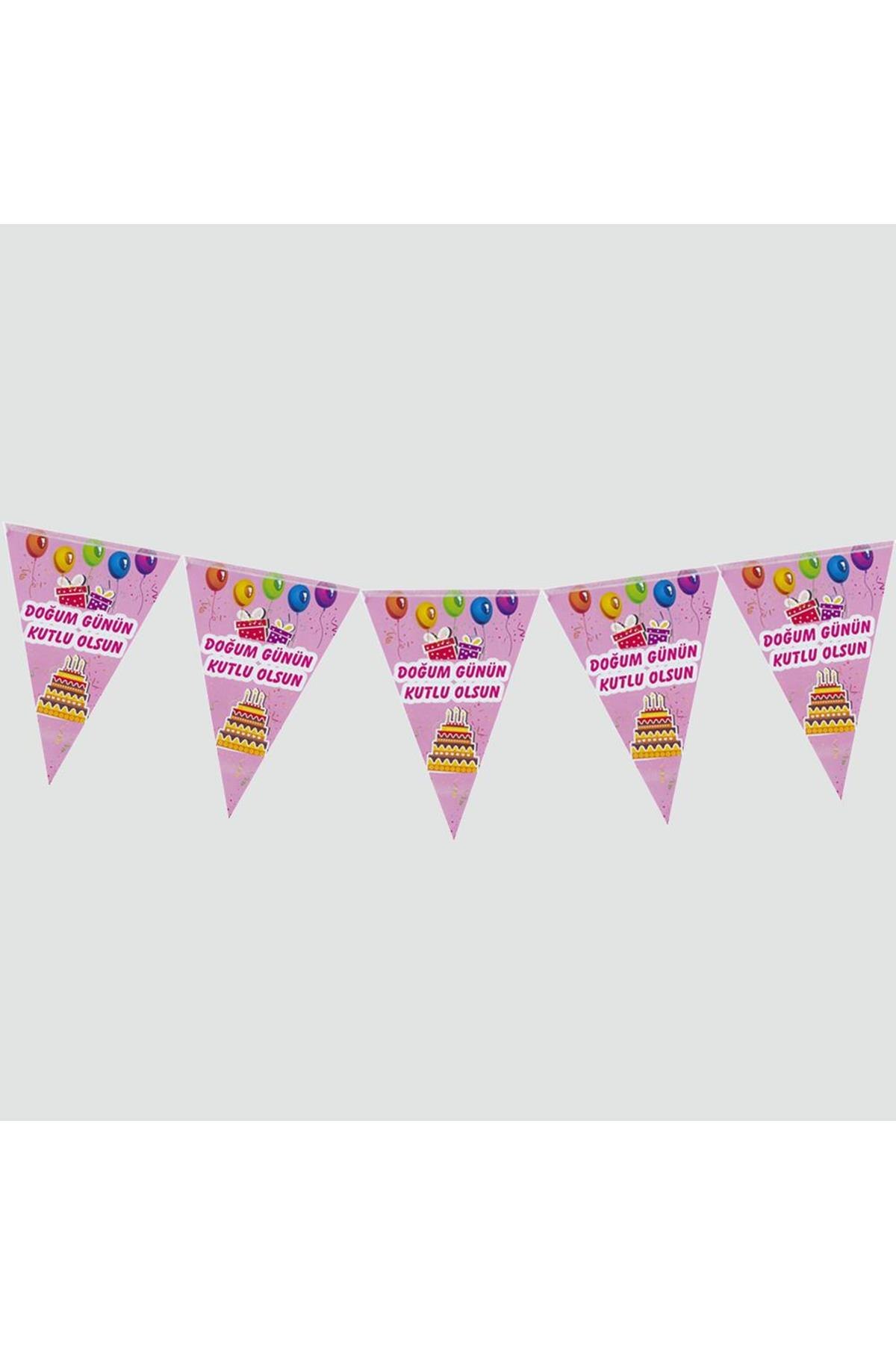 10'Lu İyiki Happy Birthday Triangle Streamer Color... – Grandado