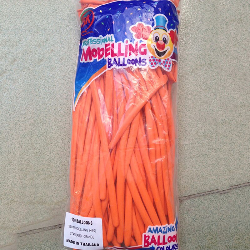 50-200 Stuks Lange Latex Ballonnen Magic Air Ballooon Ballon Voor Modellering Verjaardag Bruiloft Party Decor Lucht Ballon Kids speelgoed Globos: orange / 1.5g 200pcs