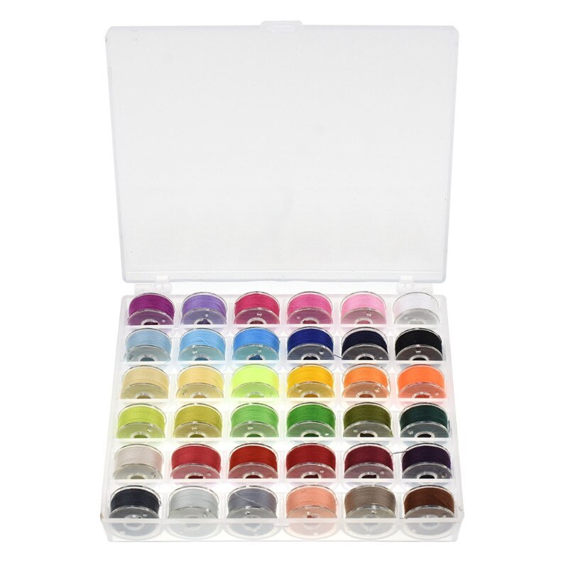KOKNIT-Kit de bobinas de hilo de coser, Kit de hilo para múltiples máquinas de coser, 36 unidades