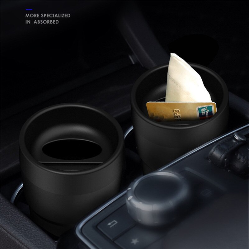 Car Tissue Box Car four-in-one multi-function storage bucket car trash can tissue box change cans card holder storage tube