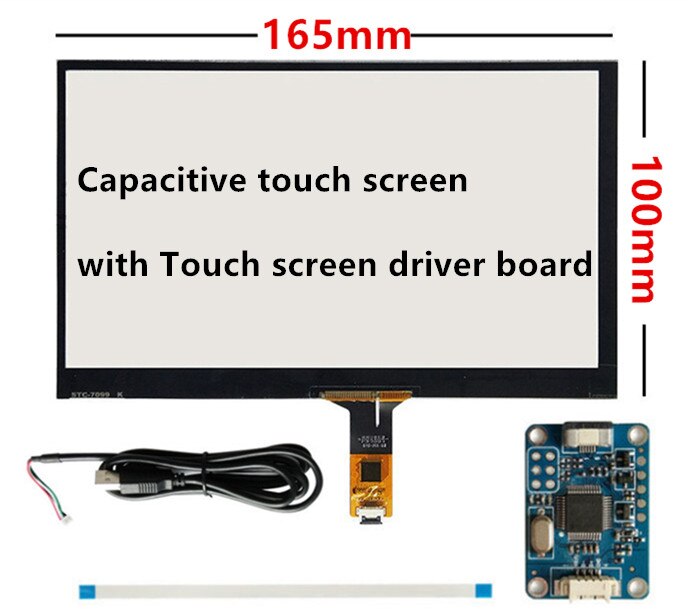 Pantalla táctil LCD de 7 pulgadas AT070TN90 V.1 AT070TN90 V.X 20000938-00, digitalizador capacitivo de resistencia con placa controladora: Style 6