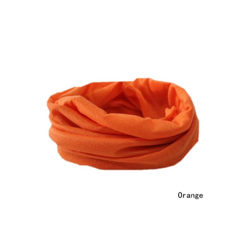 1pc unisex wandelsjaals, fiets, fleece, outdoor nekwarmer, tube, kamperen, skiën, gezichtsmaskers, mutsen, hoofddeksels, accessoires: Oranje