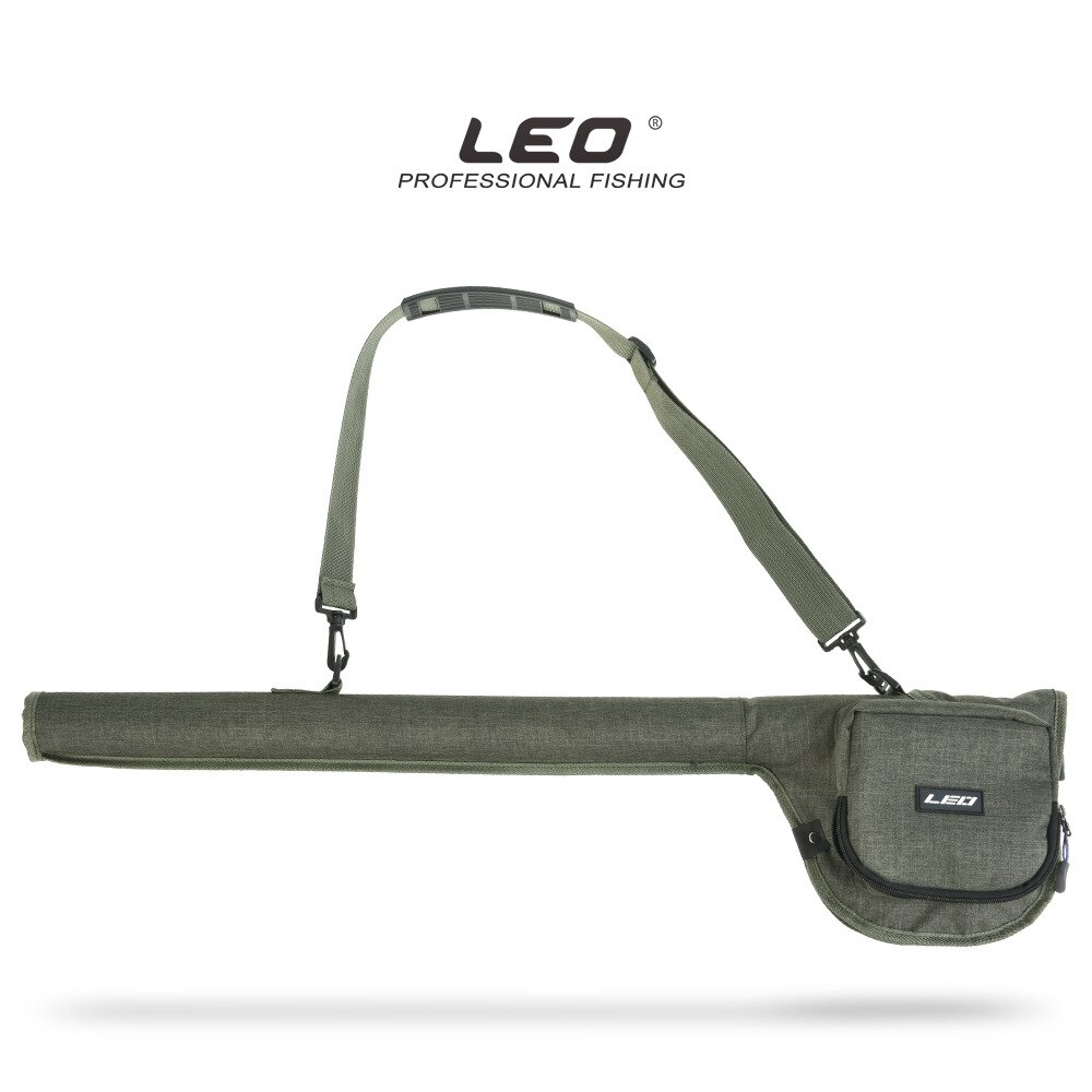 Leo flugfiske väska 27991 ta in fiske rulle fiskespön tillbehör låda 82cm armégrön duk paket pesca lock väskor