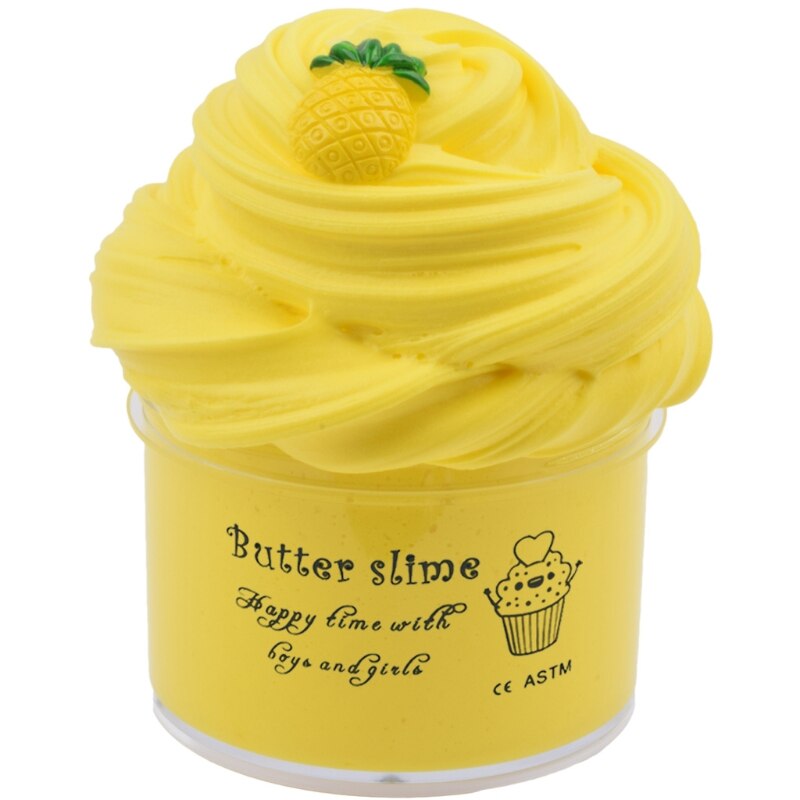 6Pc Butter Slime with Candy Slime Watermelon Slime and Pineapple Slime Soft
