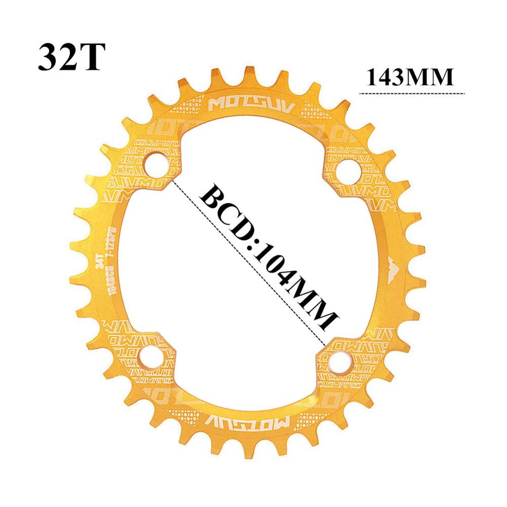 104BCD Oval Bicycle Gear Plate Chainring for SHIMAN0 cranks MTB Mountain bike 104BCD 32T 34T 36T 38T crankset Tooth plate Parts