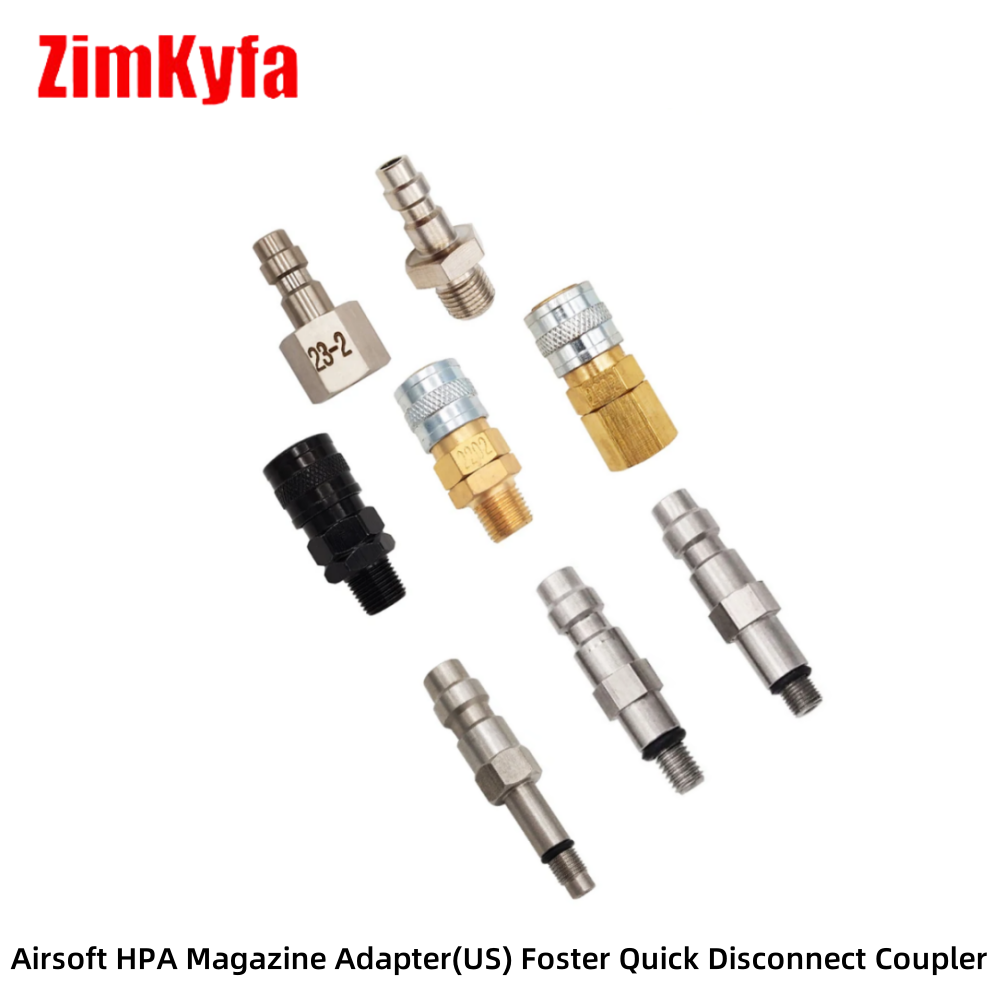 HPA Foster 1/8NPT M10 filetage (US), prise mâle 22-2,23-2, prise femelle 2202,2302 adaptateur de coupleur à déconnexion rapide