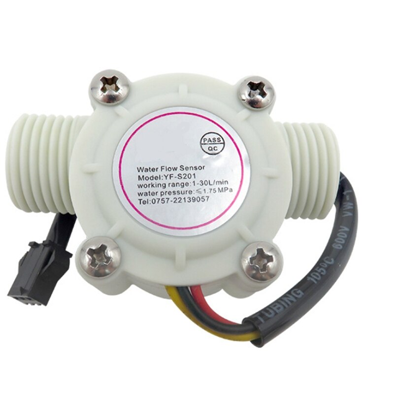 DC5-18V Water Flow Sensor Flowmeter Hall Flow Sensor Water Control Liquid Flow 1-30L/Min 2.0Mpa Sensor Switch
