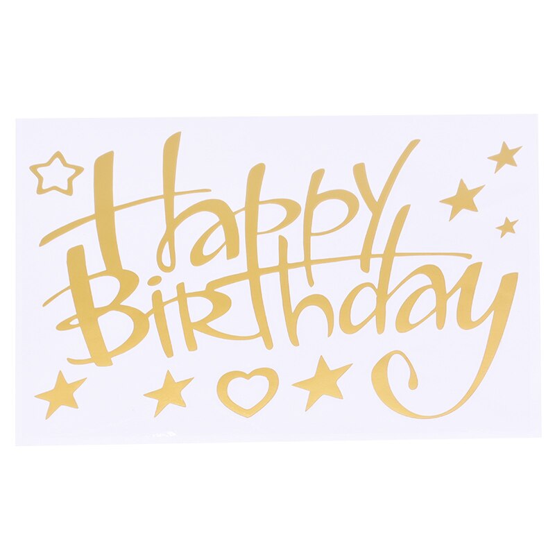 1sheet Happy Birthday Stickers Scrapbooking Birthday Balloon Stickers Kids Adult Birthday Party Decorations Accessories: B13