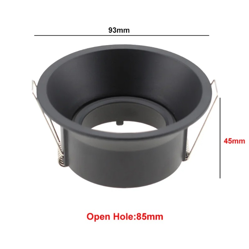 Gu10 MR16 gu5.3 innfelte runde firkantede stamper med ledet-panellampe i tak med aluminiumsramme til taklampe i stue