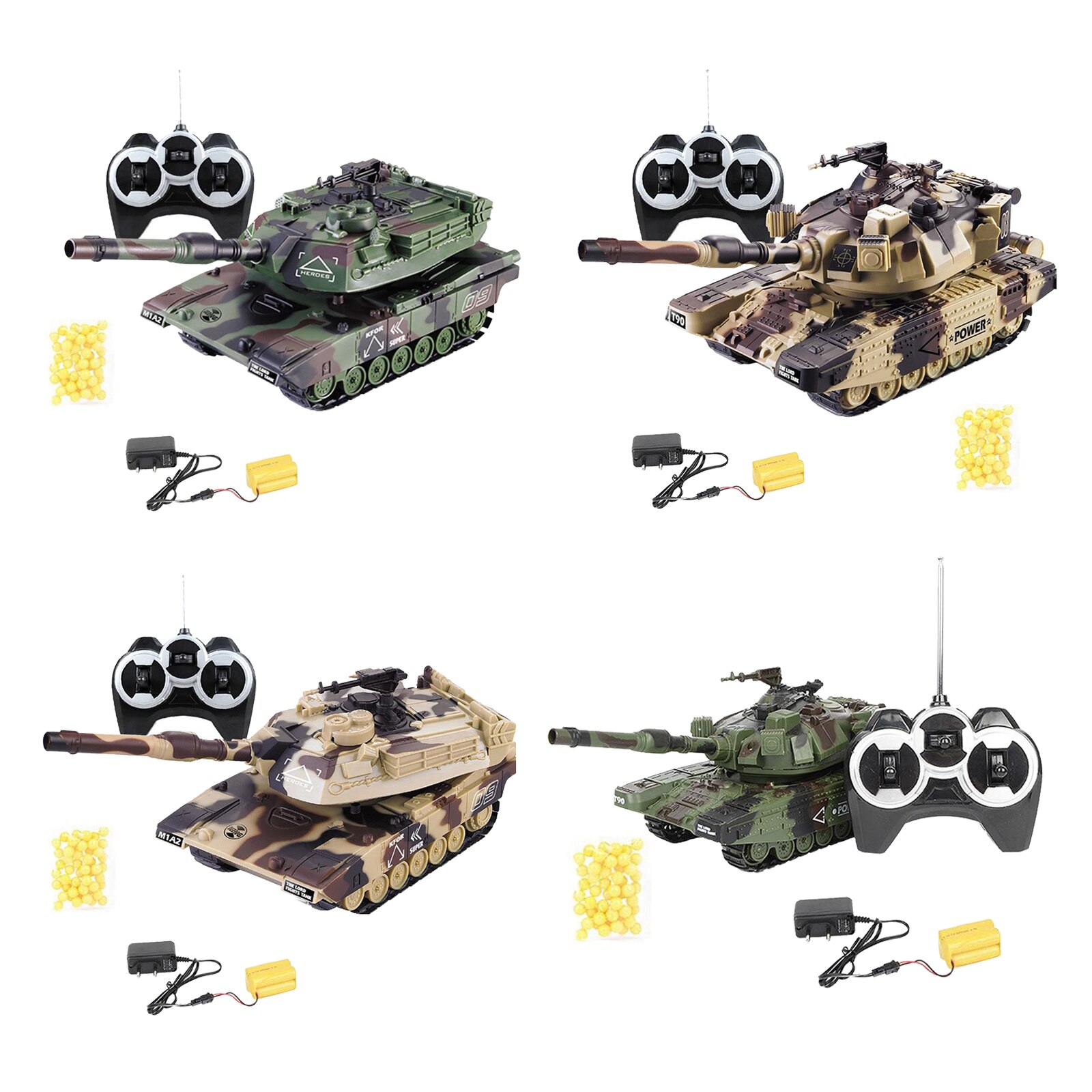 Mini char de combat RC lourd échelle 1:32, jouet électronique interactif pour garçon, modèle de voiture de loisir, Kits d'artisanat en plastique, jouets de loisir,