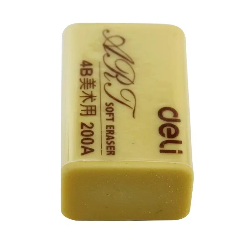 deli 7535 eraser 4b rubber 200a Large drawing rubber soft eraser