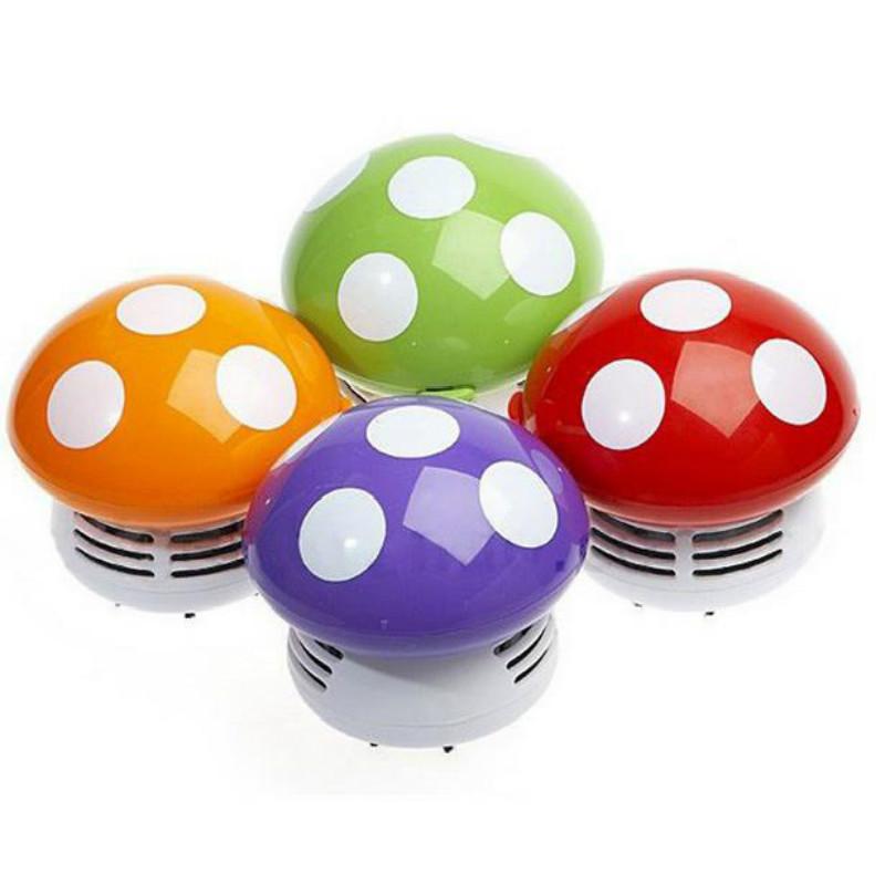 Cute Mini Mushroom Corner Desk Table Dust Vacuum Cleaner Sweeper D IUS