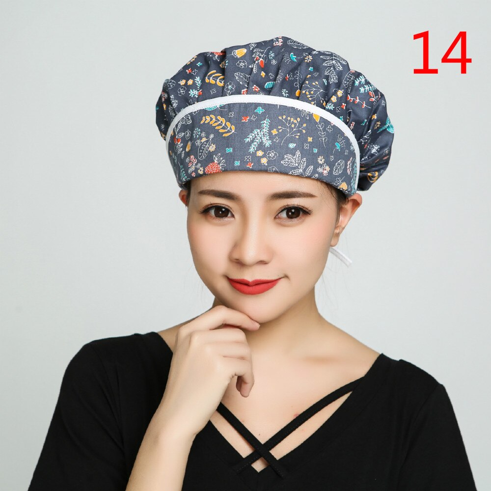 Chapeau de Chef pour hommes et femmes, uniforme de Chef cuisinier, de boulanger, de café, de Restaurant, d'hôtel, de boulangerie, chapeaux de travail, casquettes anti-poussière respirantes pour atelier: 14