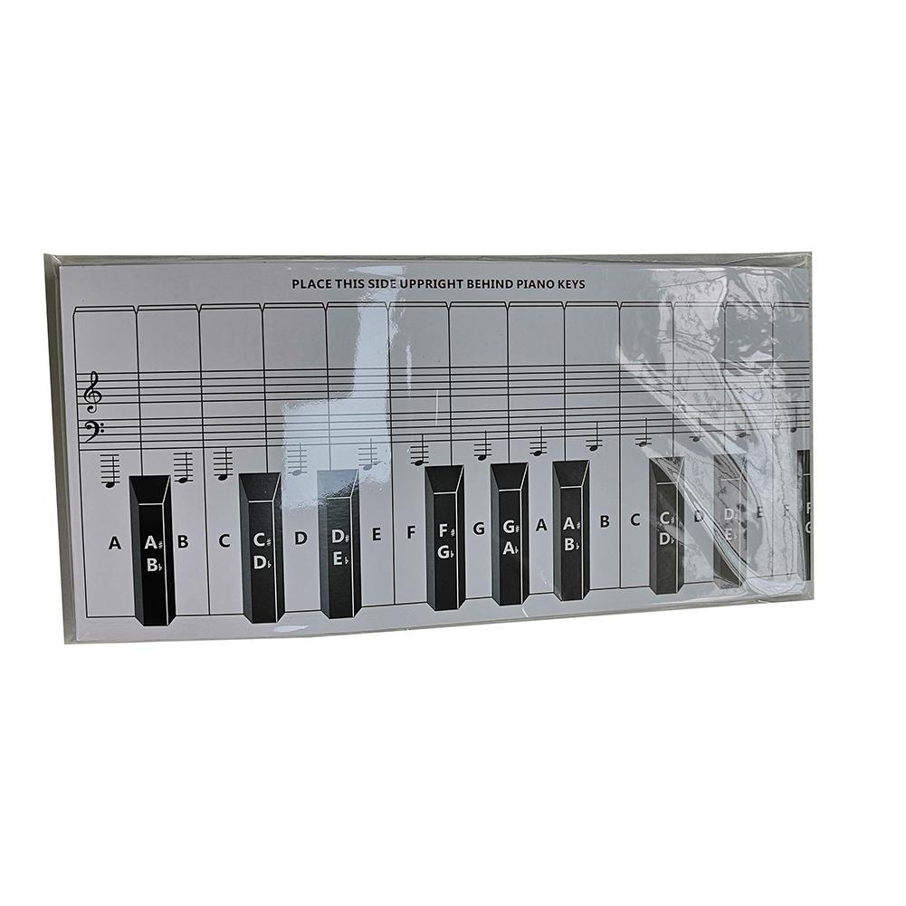 Double Sides Piano Keys Chart Piano Keyboard Exercise Paper Keyboard Training Guide Piano Staff Contrast Drawing Chord Chart