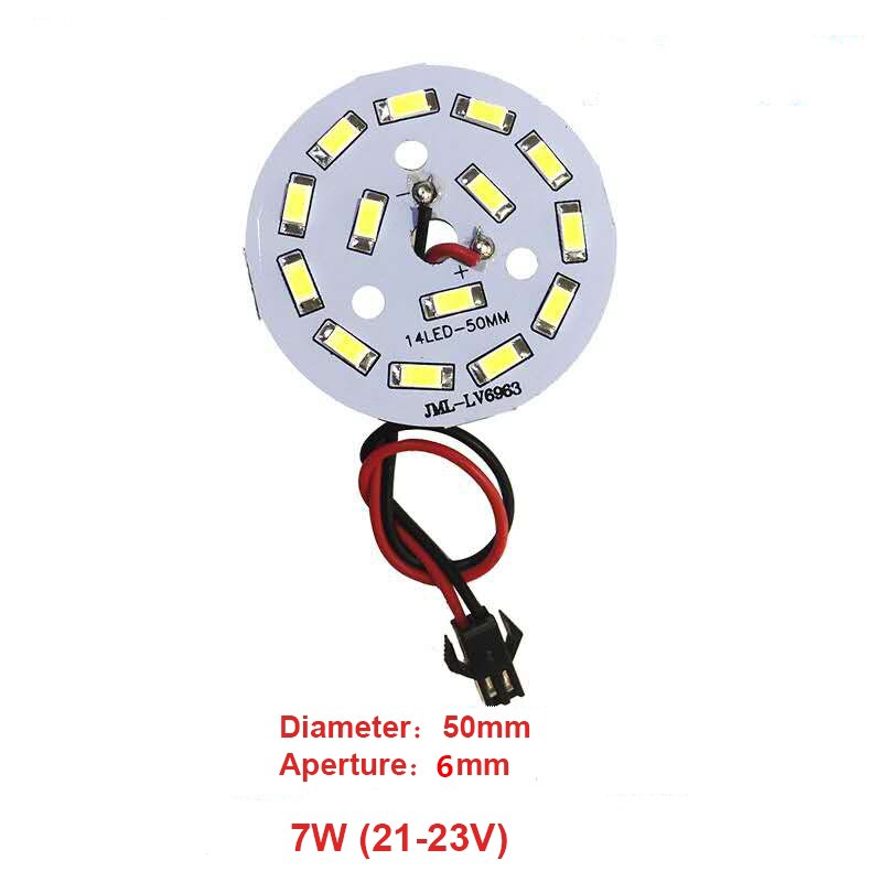 Ampoule de panneau lumineux de perle de lampe LED 5730SMD, source de lumière de transformation ronde, haute luminosité, mèche de tuile modifiée convaincue, 3-18W, 32-100mm: Orange / 1W