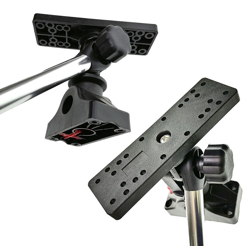 Adjustable Electronic Fish Finder Mount Base Fish Finder Bracket With Long Arm For Kayak Ice Fishing Boat