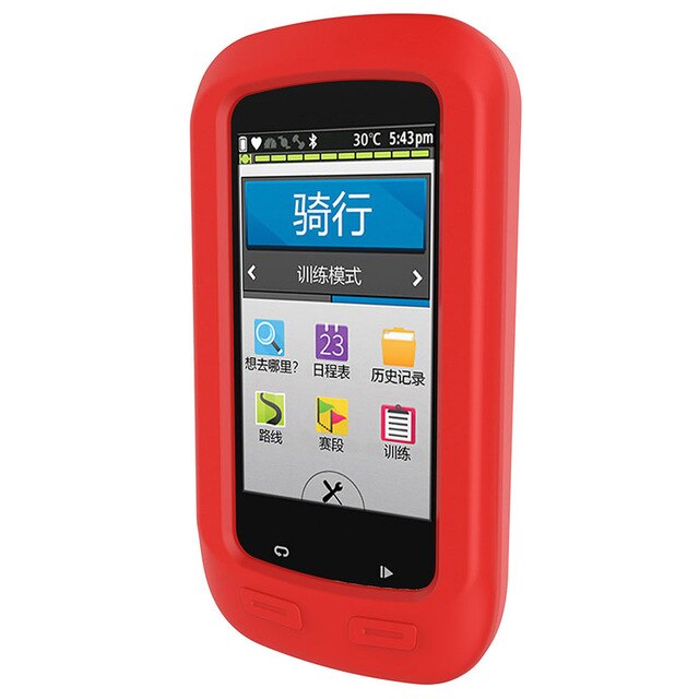 Pyöräilyyn gps garmin edge 1030 1000 suojakuori silikoni kumikotelo pyörä polkupyörä tietokoneen reuna 1030 1000 kotelo: Reuna 1000 punainen