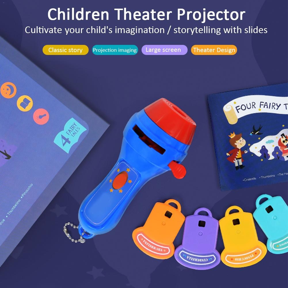 Kinderprojector zaklamp educatief oplichtend speelgoed voor kinderen ontwikkelen spelen slapen verhalen uitvoeren set kind