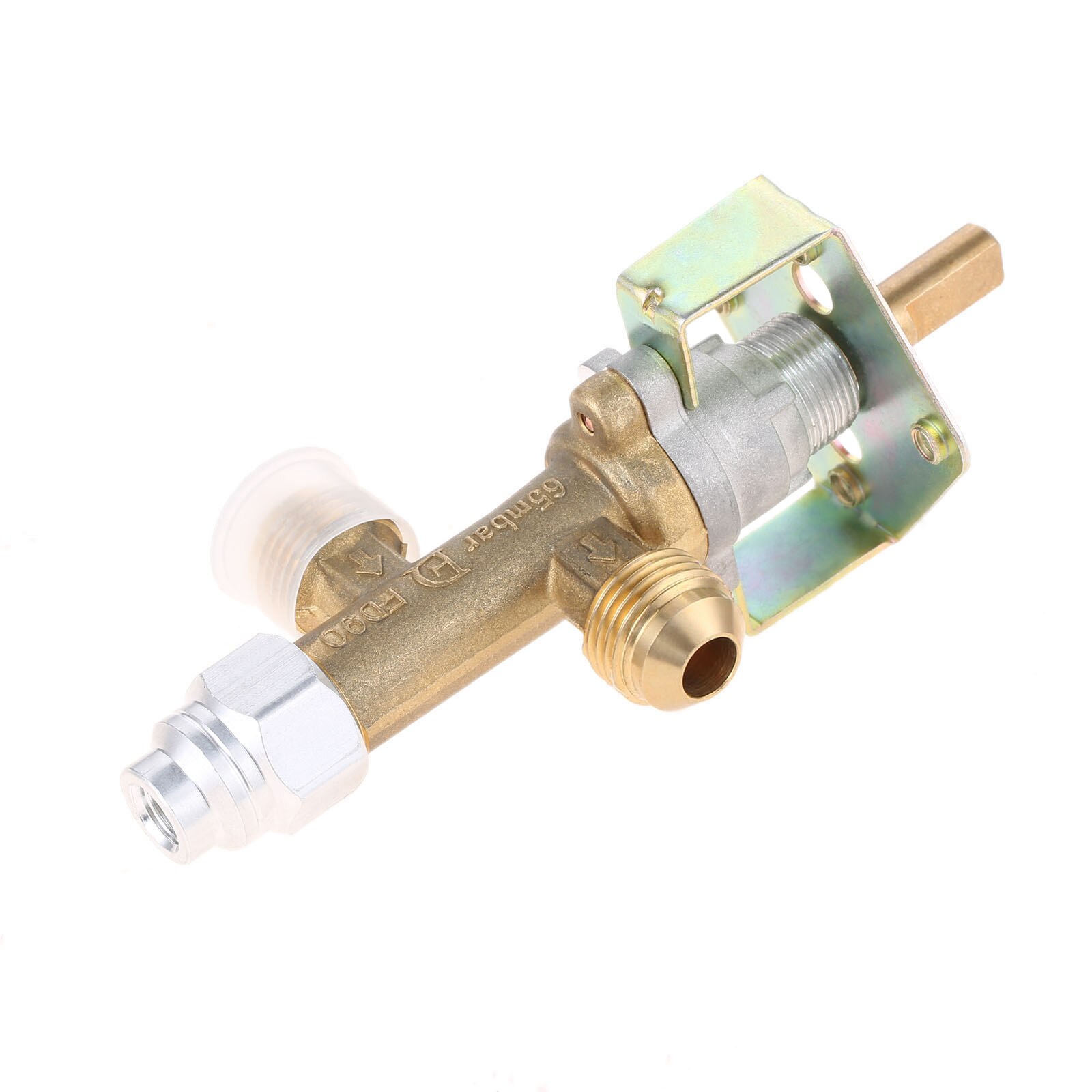 Messing Veiligheid Gas Valve Voor Gas Bbq Grill Gas Vuurkorf Gas Heater Control Met 3/8 Inch Npt Inlaat En outlet Gegolfd