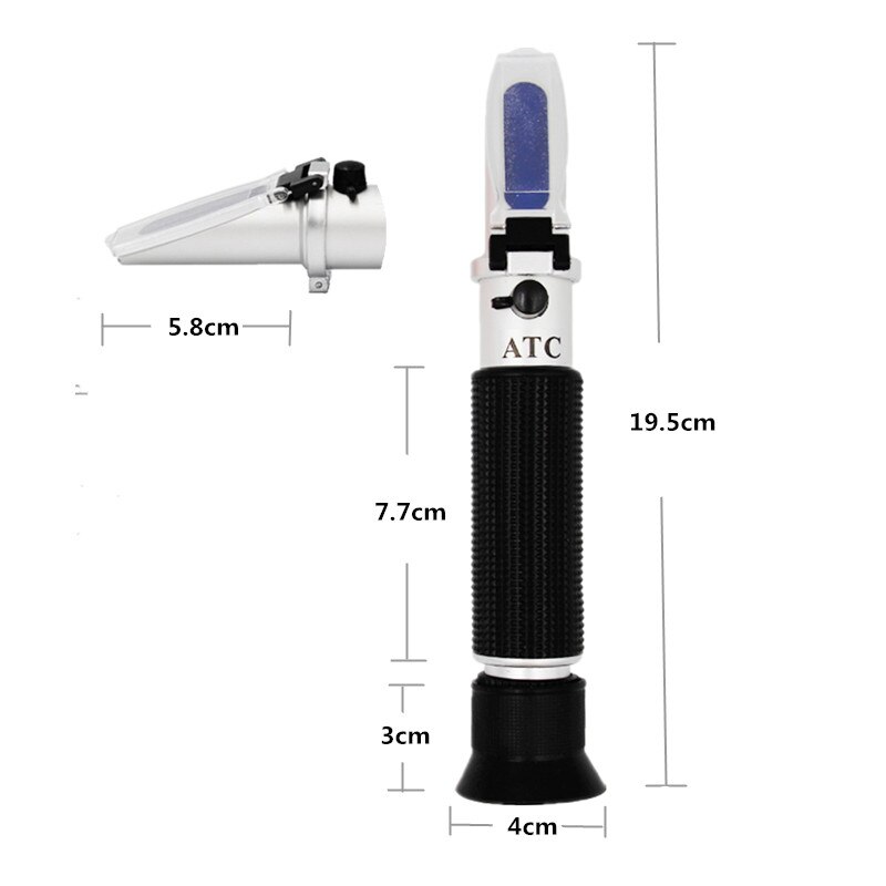 Zoutgehalte Refractometer 0-10% 1.000-1.070SG Optische Salometer Voor Zeewater Mariene Aquacultuur Voedsel Zout Tester 30% Off