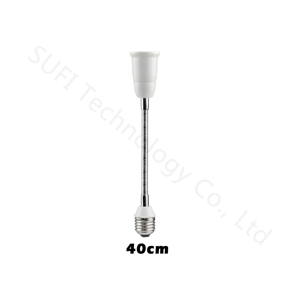 Lot de  e27 to e27 2 de douilles pour ampoules led, 20cm 30cm 40cm 50cm 60cm, convertisseurs: 40cm