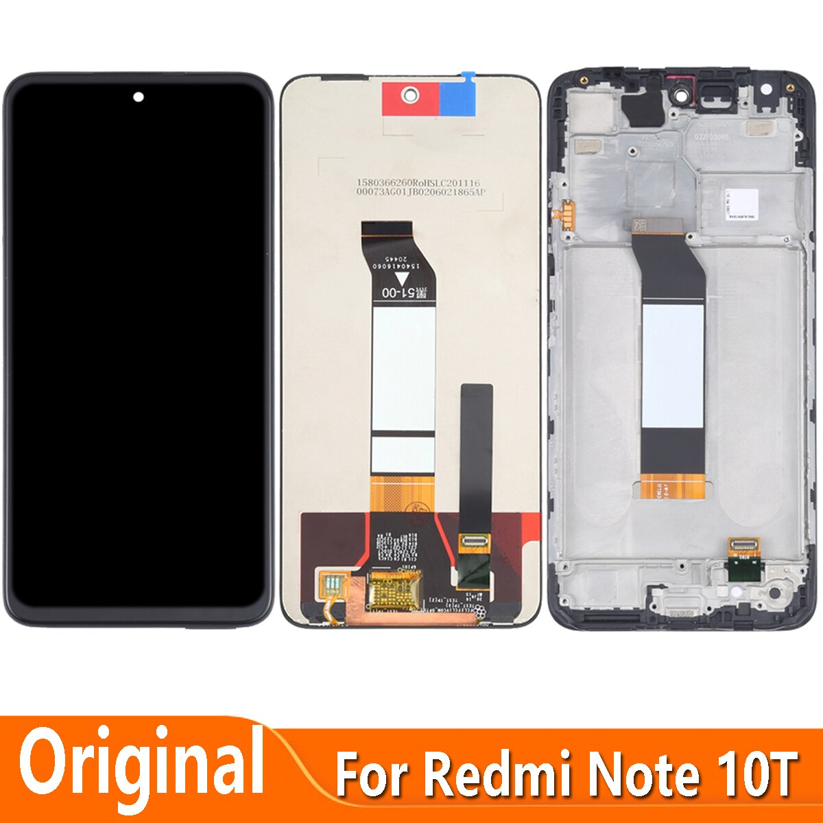 Originales lcd-display mit touchscreen und digitizer für xiaomi redmi note 10t 10t m2103 5g stück 19i