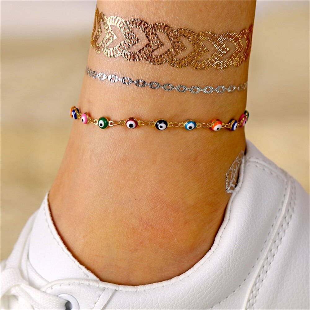 FNIO-tobillera de mariposa Bohemia para mujer, sandalias descalzas de ganchillo, joyería para el pie, pulsera para el tobillo, cadena para la pierna, 2022: FN300691