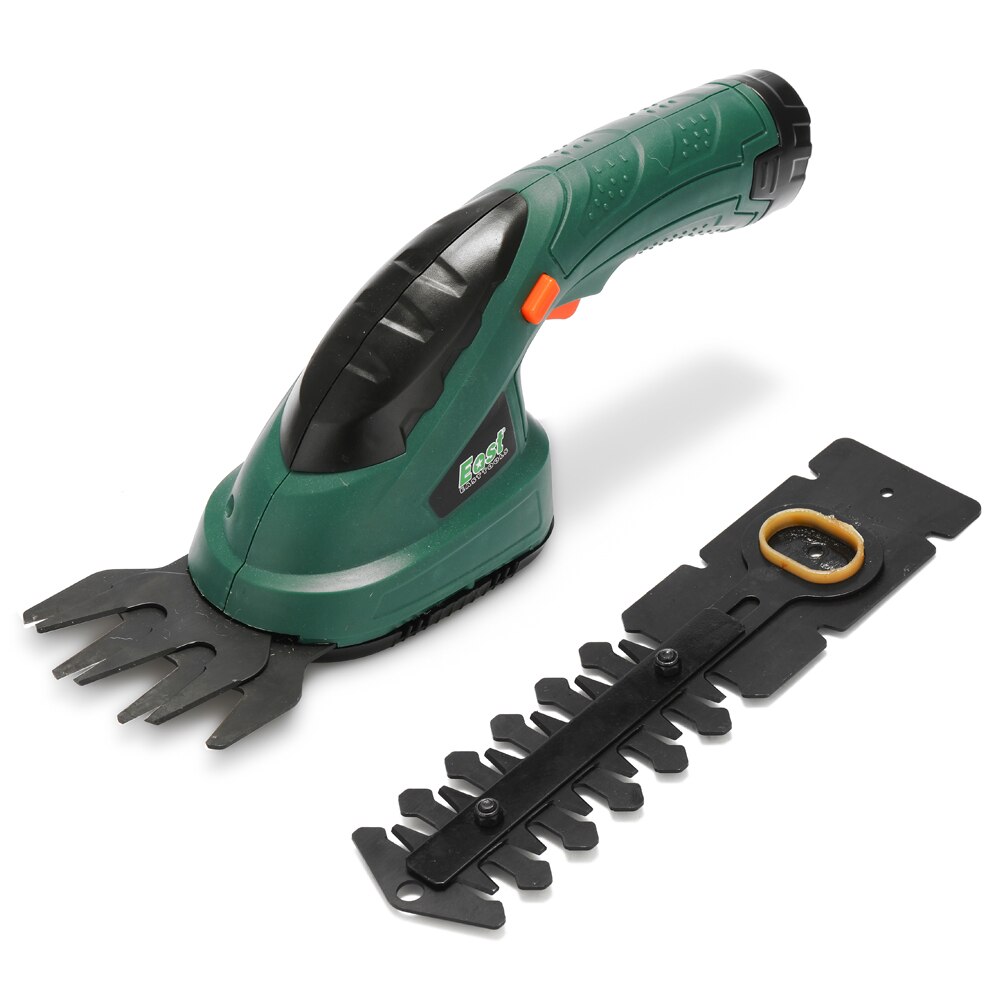 3.6V 2-in-1 Briggs Stratton Electric Lawn Mower Cordless Grass Shear Hedge Trimmer Rechargeable Electric Lawn Mower Garden Tools: Dark green / EU