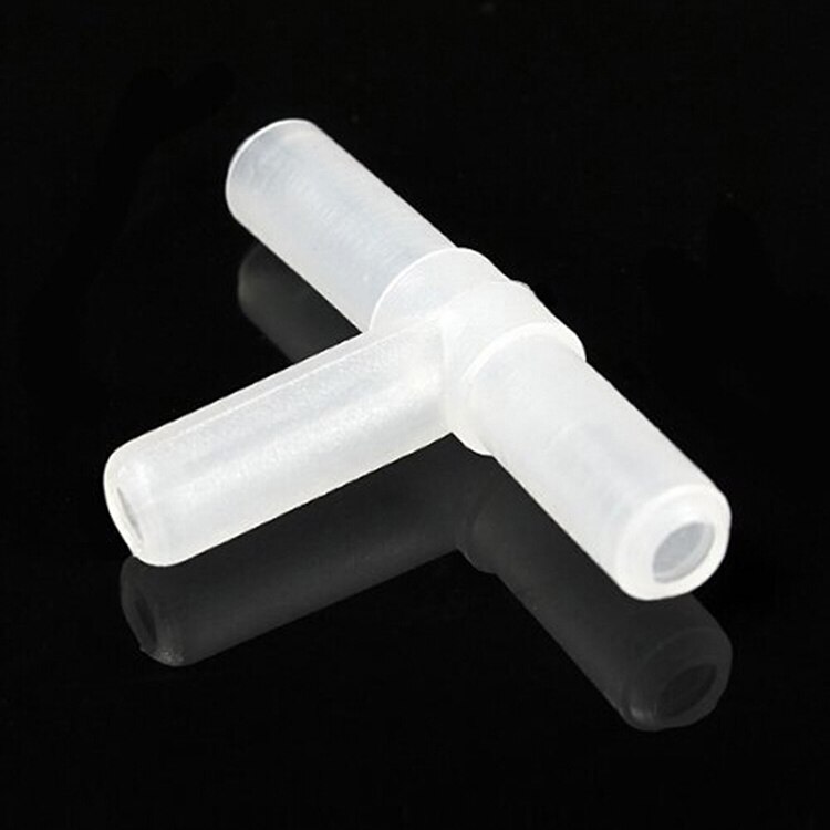 Plastic Aquarium 3-Way T Vorm Connectors Voor Aquarium Luchtpomp Line Tubing Gewrichten Luchtpomp Accessoires