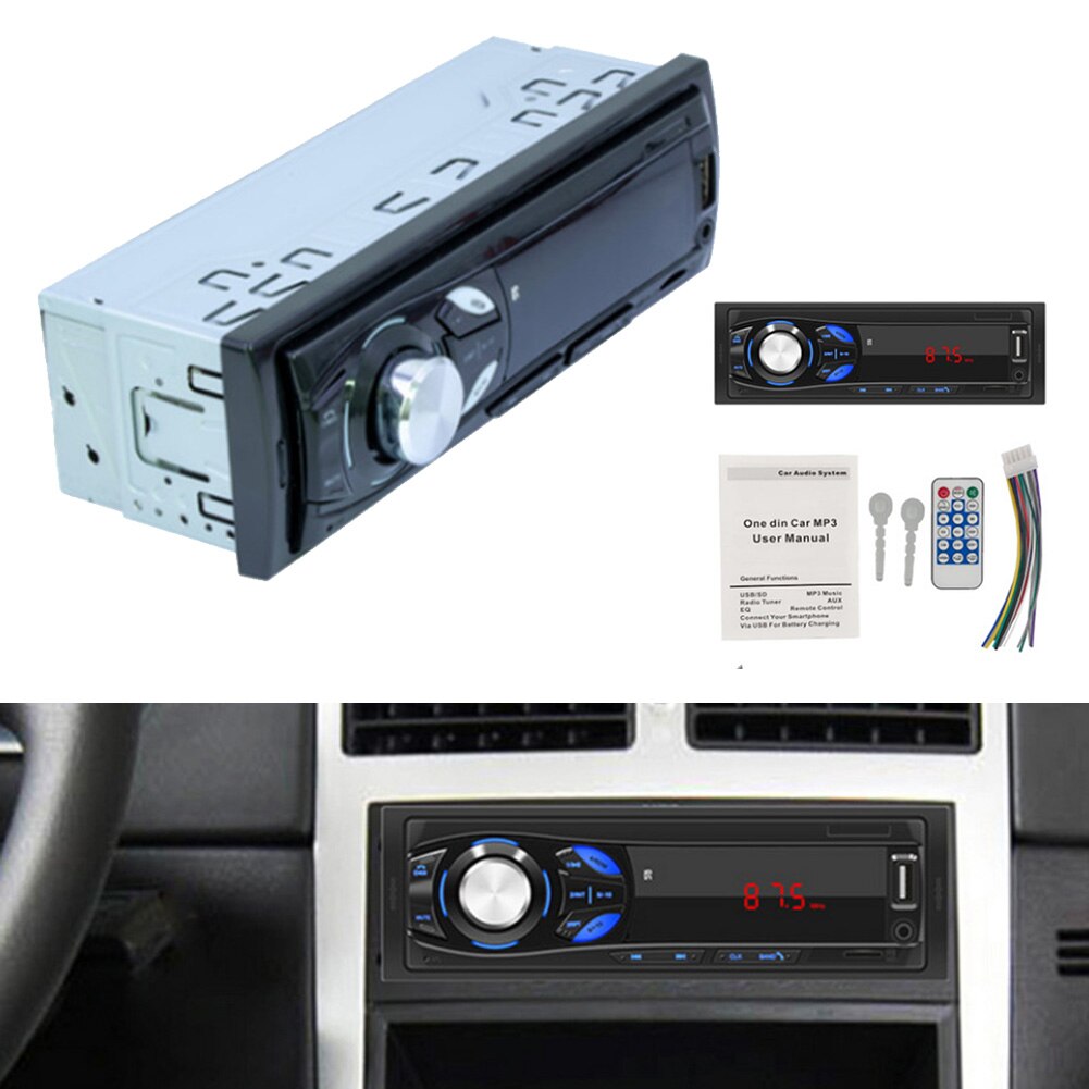 Bluetooth Radio Universal Player Car Physical buttons In-Dash FM Input SD